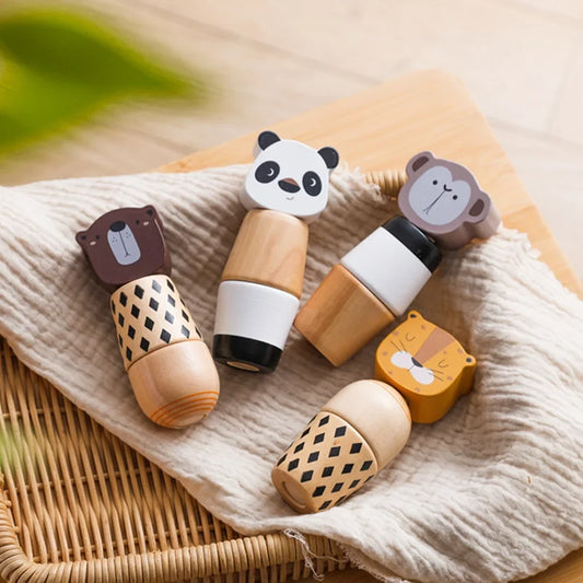 Tierisches Schraubpuzzle aus Holz