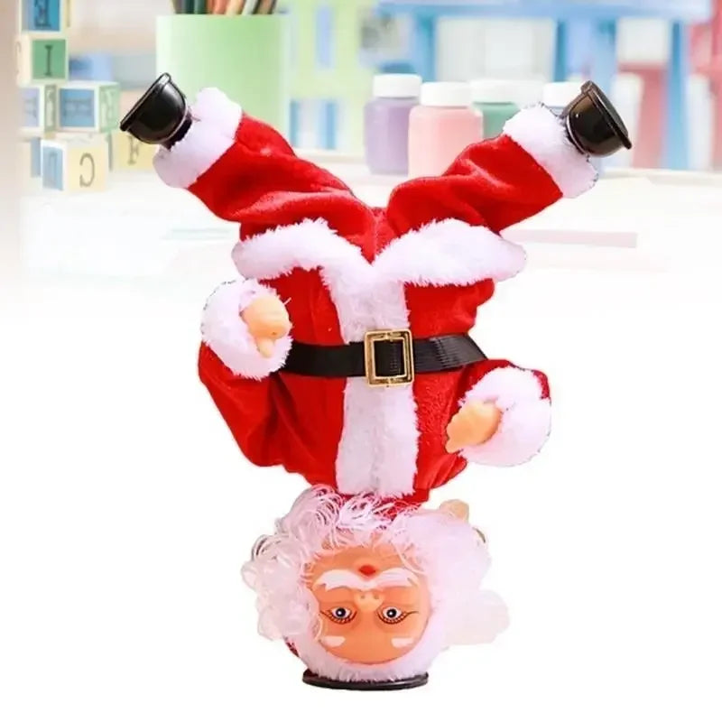 Handstand Dancing Santa Claus