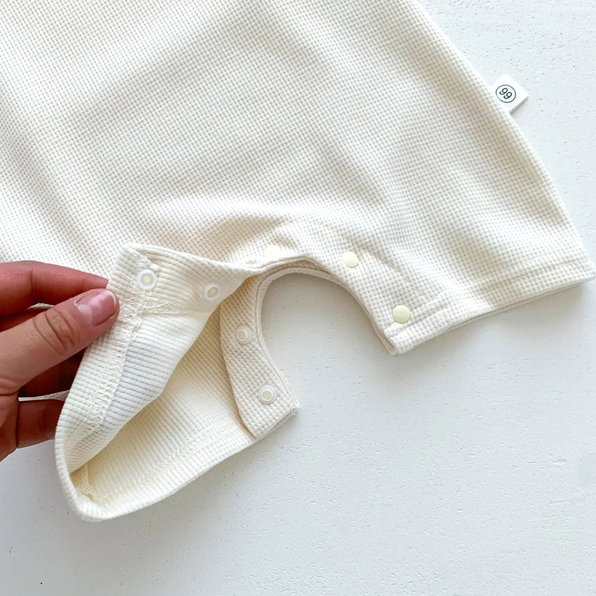 Little Bear Waffle Romper Set