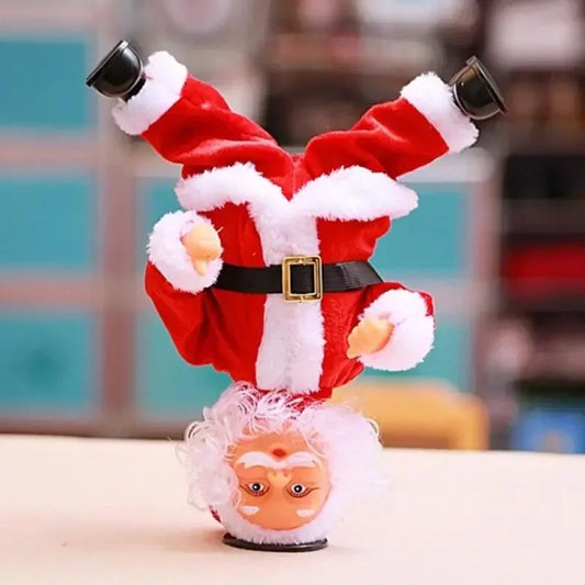 Handstand Dancing Santa Claus