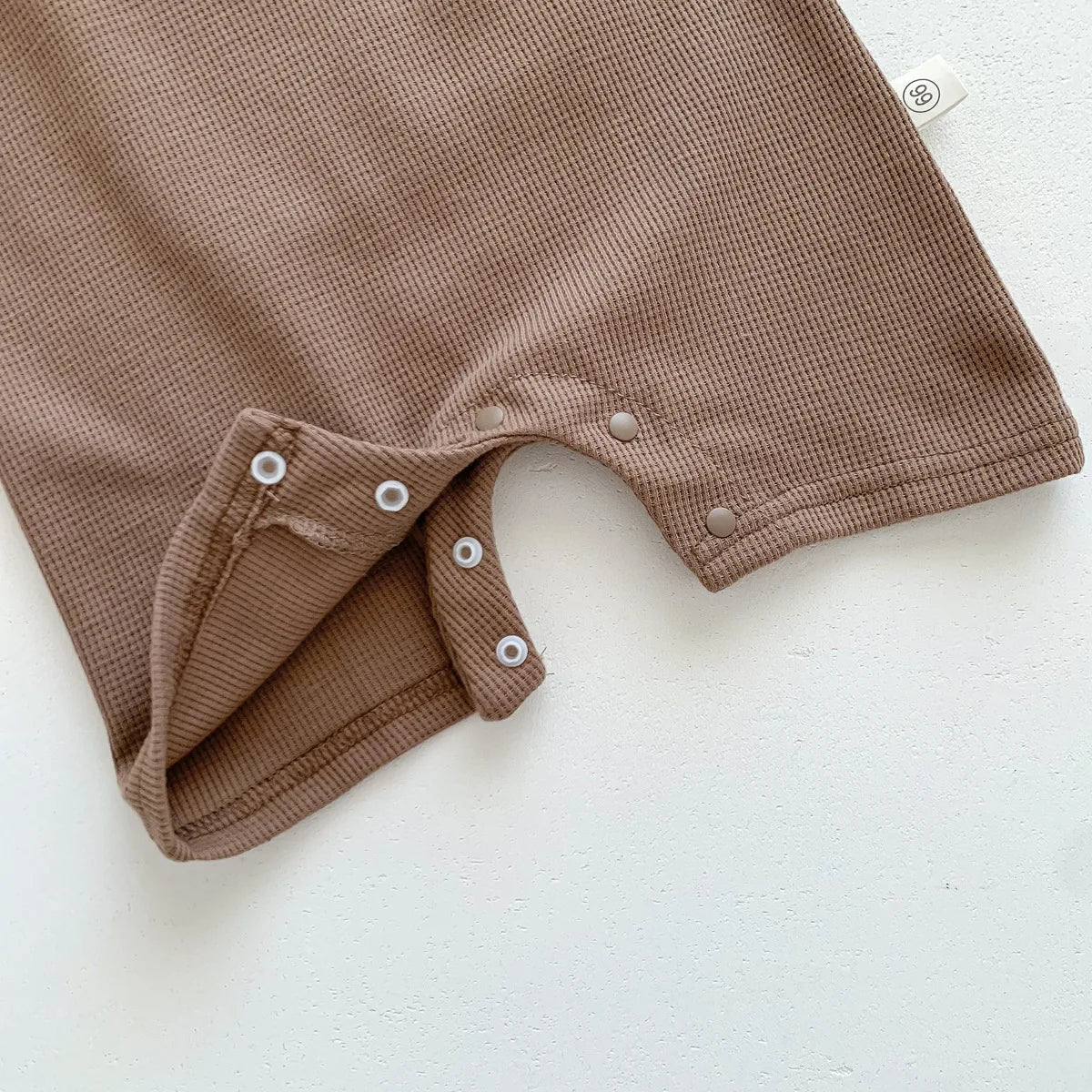 Little Bear Waffle Romper Set